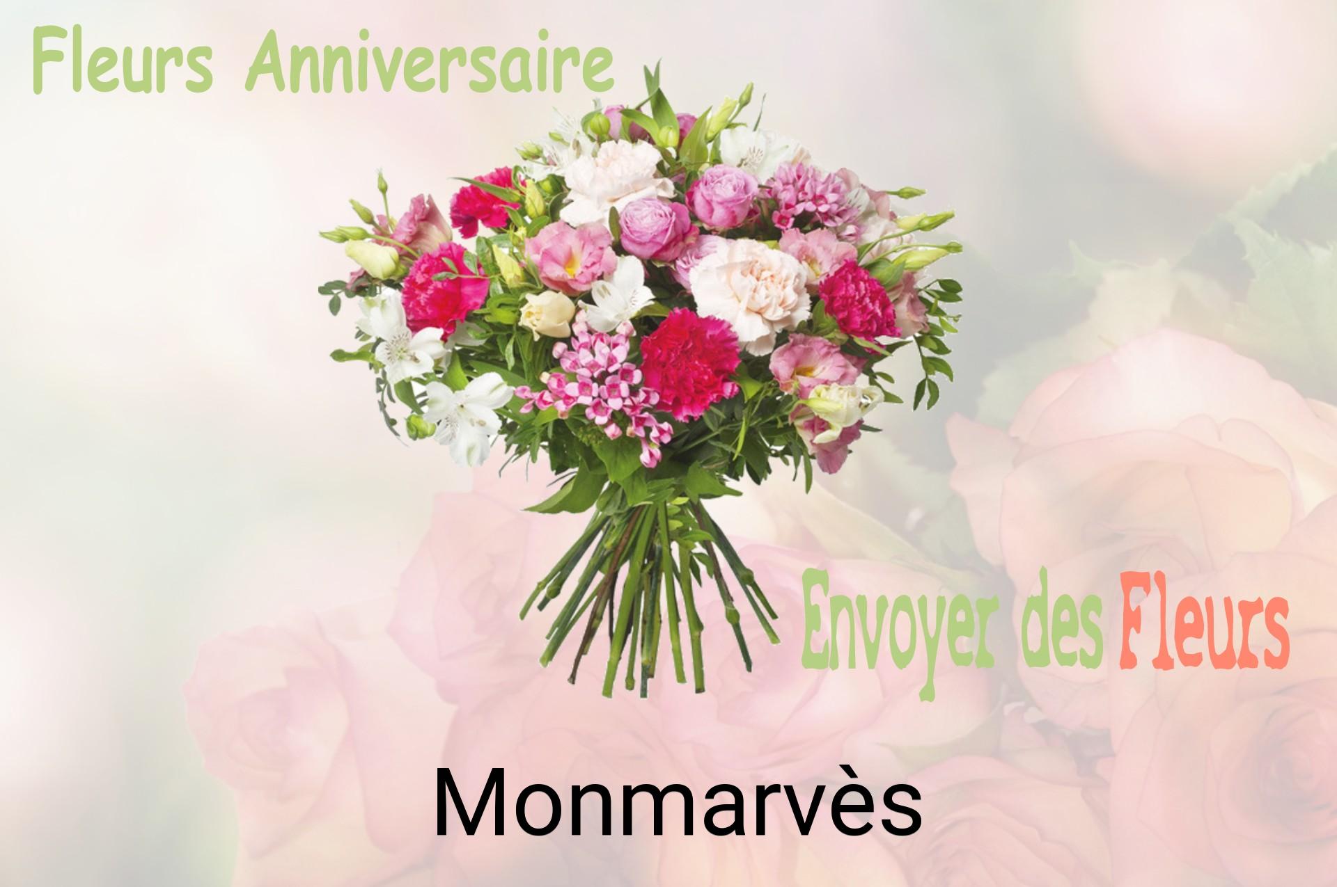 Bouquet de fleurs d’anniversaire livré à Monmarvès